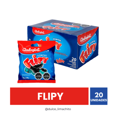 GOMITAS FLIPY CAJA 20 UNIDADES 25 GR1