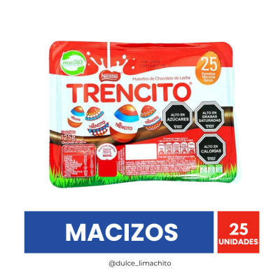 BANDEJA 25 HUEVITOS DE PASCUA TRENCITO 125 GR1