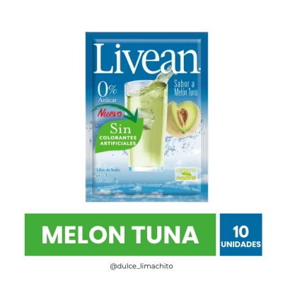 JUGO LIVEAN MELON TUNA CAJA 10 UNIDADES 7GR1