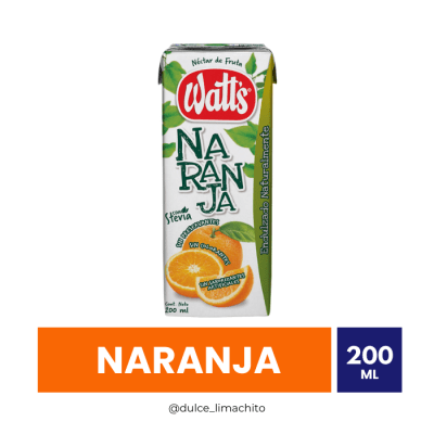 JUGO WATTS NARANJA 200 ML2