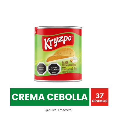 PAPAS FRITAS KRYZPO SABOR CREMA CEBOLLA 37 GR2