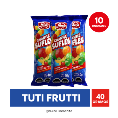 MANGA SUFLE CHANFLE TUTI FRUTTI 10 UNIDADES1