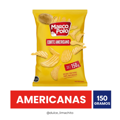 PAPAS FRITAS CORTE AMERICANO 150 GR1