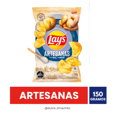 PAPAS FRITAS LAYS ARTESANAS 150 GR1