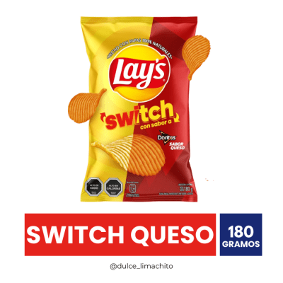 PAPAS FRITAS LAYS SWITCH SABOR QUESO 180 GR1