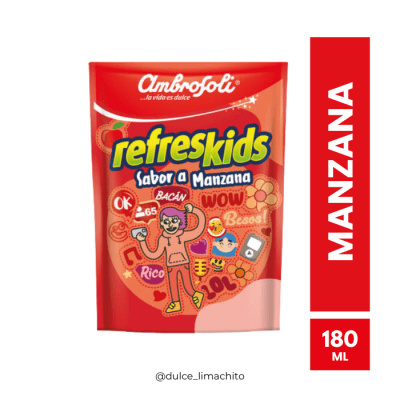 JUGO REFRESKIDS MANZANA 180 ML1