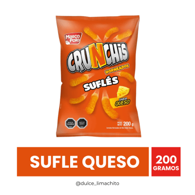 CRUNCHIS SUFLE SABOR QUESO MARCO POLO 200 GR1