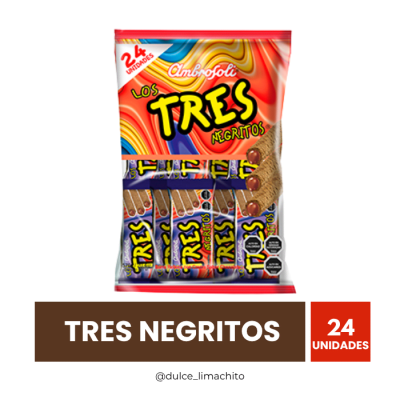 TRES NEGRITOS BOLSA 24 UNIDADES 24 GR1