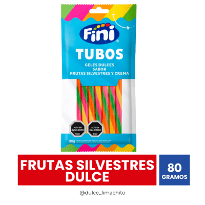 TUBOS FINI FRUTAS SILVESTRES DULCE 80 GR1