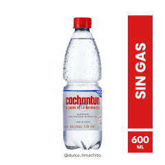 AGUA MINERAL CACHANTUN SIN GAS 600 ML