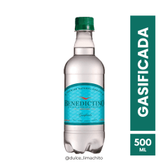 AGUA PURIFICADA BENEDICTINO CON GAS 500 ML