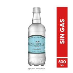 AGUA PURIFICADA BENEDICTINO SIN GAS 500 ML