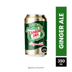 BEBIDA CANADA DRY GINGER ALE LATA 350 ML