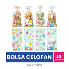 BOLSA CELOFAN PASCUA PACK 50 UNIDADES