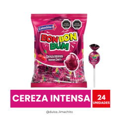 BON BON BUM CEREZA INTENSA 24 UNIDADES