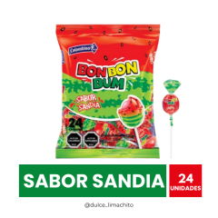 BON BON BUM SANDIA 24 UNIDADES