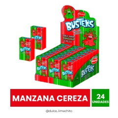 BUSTER MANZANA CEREZA DISPLAY 24 UNIDADES