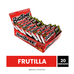 CHICLE BIGTIME FRUTILLA DISPLAY 20 UNIDADES