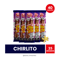DOBLE CHIRLITO VAINILLA MANGA 40 UNIDADES