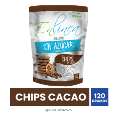 GALLETA CHIPS DE CHOCOLATE SIN AZUCAR 120 GR