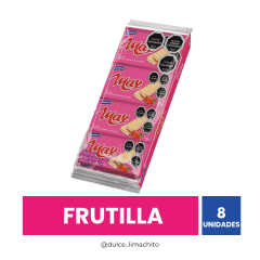 GALLETA MAX FRUTILLA 8 UNIDADES