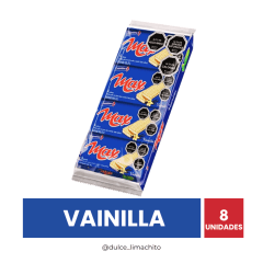 GALLETA MAX VAINILLA 8 UNIDADES