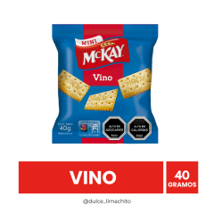 GALLETA MINI MCKAY VINO 40 GR