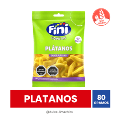 GOMITAS FINI PLATANOS 80 GR
