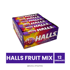 HALLS FRUIT MIX DISPLAY 12 UNIDADES