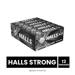 HALLS STRONG DISPLAY 12 UNIDADES