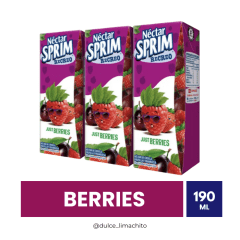 TRIPACK JUGO SPRIM BERRIES 190 ML