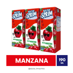 TRIPACK JUGO SPRIM MANZANA 190 ML
