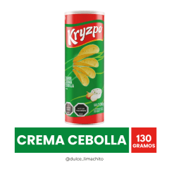 PAPAS FRITAS KRYZPO SABOR CREMA CEBOLLA 130 GR