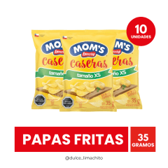 MANGA PAPAS FRITAS MOMS 10 UNIDADES