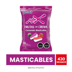 MASTICABLES MAX FRUTAS CON CREMA 430 GR