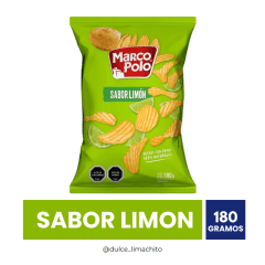 PAPAS FRITAS CORTE AMERICANO SABOR LIMON 180 GR