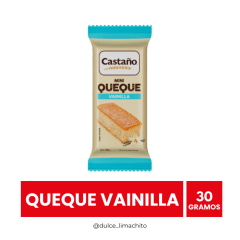 MINI QUEQUE VAINILLA CASTAÑO 30 GR