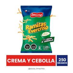 RAMITAS SABOR CREMA Y CEBOLLA EVERCRISP 250 GR