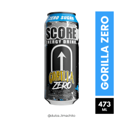BEBIDA ENERGETICA SCORE GORILLA ZERO 473 ML