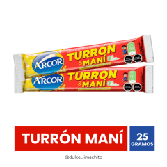 TURRON GALLETA ARCOR 25 GR