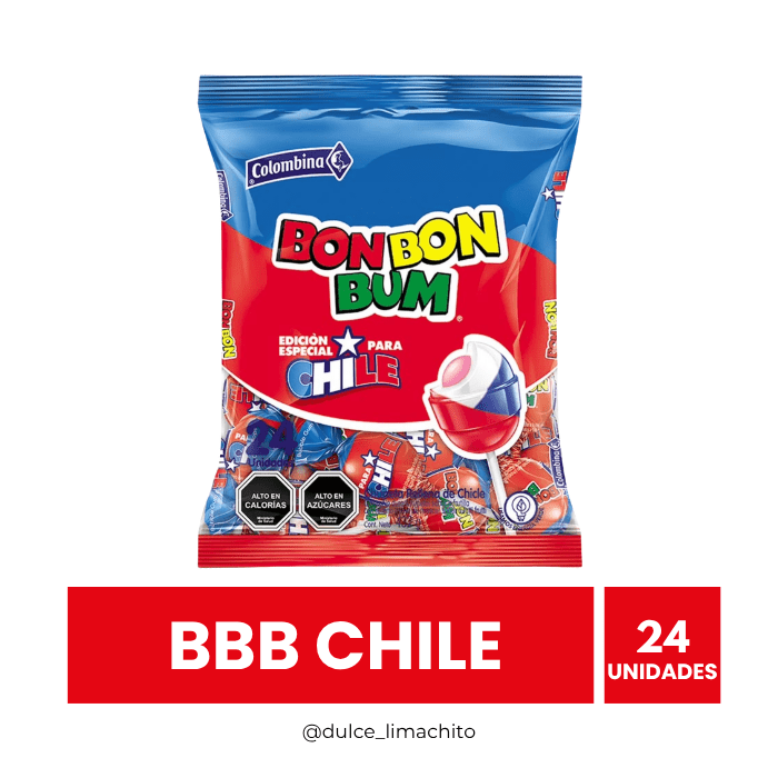 BON BON BUM CHILE 24 UNIDADES