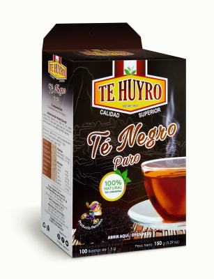 TE NEGRO PURO FILTRANTE TE HUYRO x 100 SOBRES