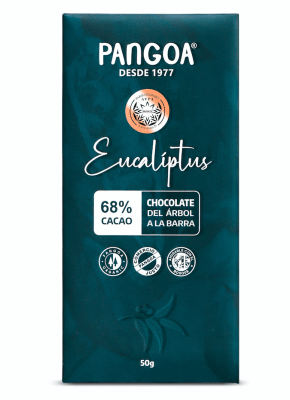 CHOCOLATE C/EUCALIPTUS, 68% CACAO ORGáNICO - PANGOA - x 50 g.