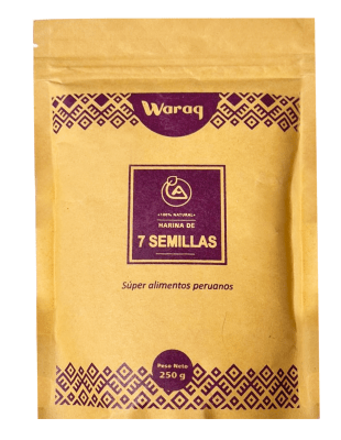 HARINA PRECOCIDA DE 7 SEMILLAS - WARAQ - x 250 g