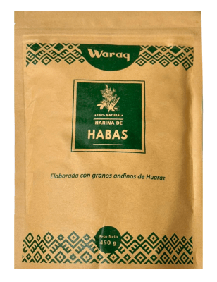 HARINA PRECOCIDA DE HABAS - WARAQ - x 450 g