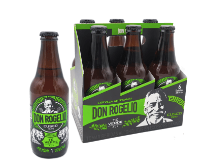CERVEZA ARTESANAL CON TE VERDE FOUR PACK DON ROGELIO x 330 ml.1