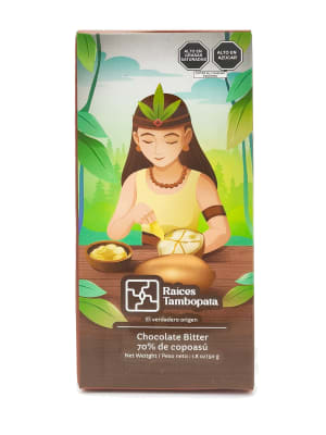 CHOCOLATE BITTER 70% COPOAZU RAICES TAMBOPATA x 50 g.