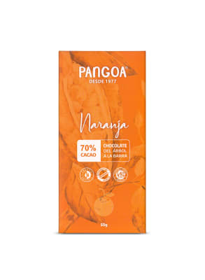 CHOCOLATE PANGOA C/NARANJA 70% CACAO x 50 g.