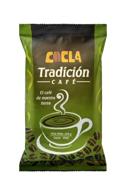 CAFE TOSTADO Y MOLIDO COCLA TRADICIÓN x 220 g.