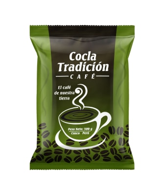 CAFE TOSTADO Y MOLIDO COCLA TRADICIÓN x 500 g.
